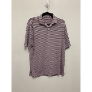 Rhoback Striped Red Blue Polo Medium